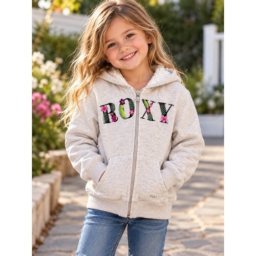 Roxy girls hoodie - girls, zip
