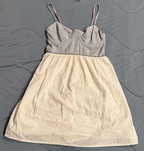 Roxy dress size gray - l, ribbed